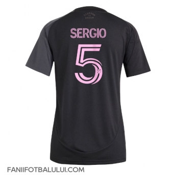 Inter Miami Sergio Busquets #5 Tricou Fotbal Replică 2025-26 Femei Deplasare